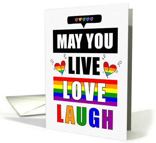 Lesbian Gay Wedding Congratulations LGBTQ Rainbow card (1904656)
