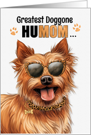 Mother’s Day Australian Terrier Dog Greatest HuMOM Ever card