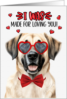 Valentine’s Day Anatolian Shepherd Dog Made for Loving You card