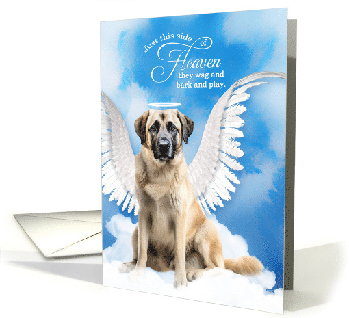 Pet Sympathy Loss of a Dog Anatolian Shepherd Angel card (1921970)