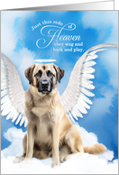Pet Sympathy Loss of a Dog Anatolian Shepherd Angel card