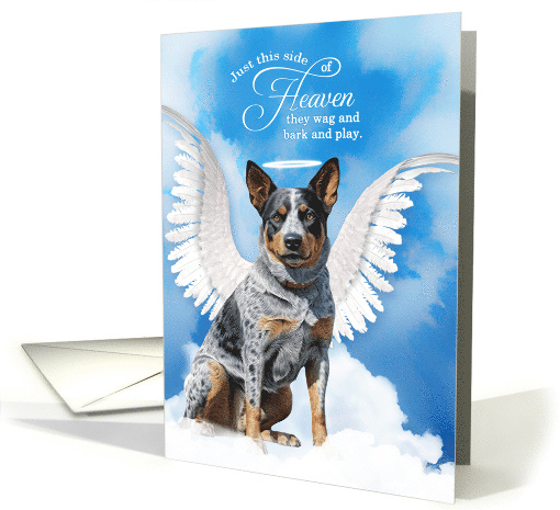 Pet Sympathy Loss of a Dog Australian Cattle Dog Angel card (1921980)