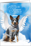 Pet Sympathy Loss of a Dog Australian Cattle Dog Angel card