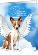 Pet Sympathy Loss of a Dog Basenji Angel card