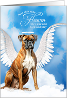Pet Sympathy Loss of a Dog Boxer Angel card