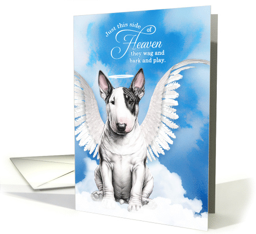Pet Sympathy Loss of a Dog Bull Terrier Angel card (1922504)