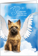 Pet Sympathy Loss of a Dog Cairn Terrier Angel card
