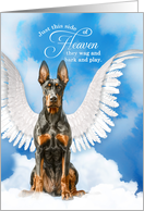 Pet Sympathy Loss of a Dog Doberman Pinscher Angel card