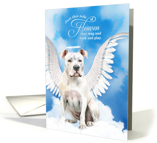 Pet Sympathy Loss of a Dog Dogo Angentino Angel card (1923650)