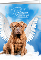 Pet Sympathy Loss of a Dog Dogue de Bordeaux Angel card