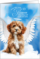 Pet Sympathy Loss of a Dog Cavapoo or Cavoodle Angel card