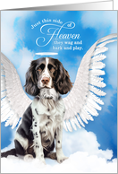 Pet Sympathy Loss of a Dog English Springer Spaniel Angel card