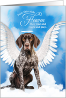 Pet Sympathy Loss of a Dog German Shorthair Pointer Angel card