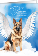 Pet Sympathy Loss of a Dog German Shepherd Angel card