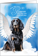 Pet Sympathy Loss of a Dog Gordon Setter Angel card