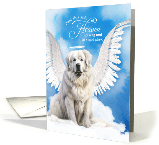 Pet Sympathy Loss of a Dog Great Pyrenees Angel card (1925114)