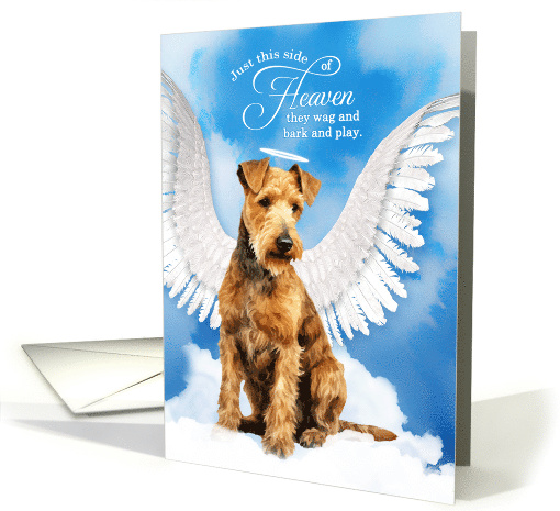 Pet Sympathy Loss of a Dog Lakeland Terrier Angel card (1925734)