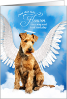 Pet Sympathy Loss of a Dog Lakeland Terrier Angel card