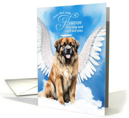 Pet Sympathy Loss of a Dog Leonberger Angel card (1925740)