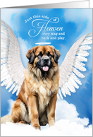 Pet Sympathy Loss of a Dog Leonberger Angel card