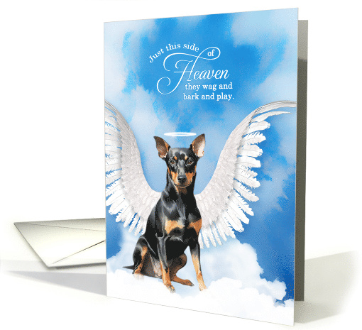 Pet Sympathy Loss of a Dog Manchester Terrier Angel card (1925890)