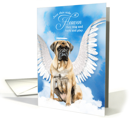 Pet Sympathy Loss of a Dog English Mastiff Angel card (1925894)