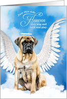 Pet Sympathy Loss of a Dog English Mastiff Angel card