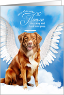 Pet Sympathy Loss of a Dog Nova Scotia Duck Tolling Retriever Angel card