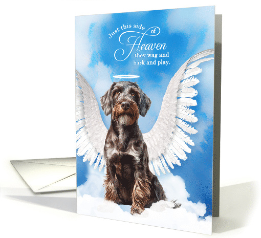 Pet Sympathy Loss of a Dog Wirehaired Pointing Griffon Angel card