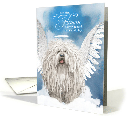 Pet Sympathy Loss of a Dog Puli Angel card (1927390)