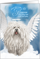 Pet Sympathy Loss of a Dog Puli Angel card