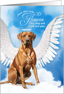 Pet Sympathy Loss of a Dog Rhodesian Ridgeback Angel card