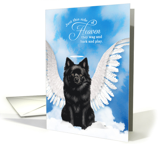 Pet Sympathy Loss of a Dog Schipperke Angel card (1927712)