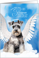 Pet Sympathy Loss of a Dog Schnauzer Angel card