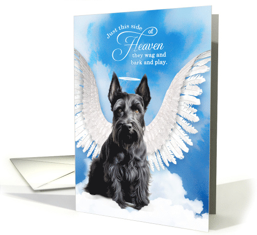 Pet Sympathy Loss of a Dog Scottish Terrier Angel card (1927718)