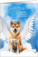 Pet Sympathy Loss of a Dog Shiba Inu Angel card