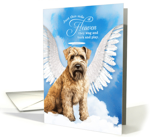 Pet Sympathy Loss of a Dog Wheaten Terrier Angel card (1927948)