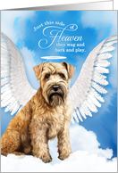 Pet Sympathy Loss of a Dog Wheaten Terrier Angel card