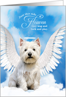 Pet Sympathy Loss of a Dog West Highland Terrier Angel card
