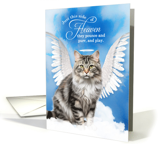 Pet Sympathy Loss of a Cat American Bobtail Angel card (1928564)