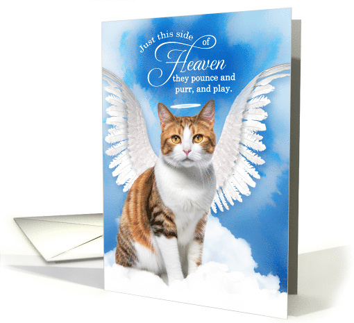 Pet Sympathy Loss of a Cat American Shorthair Angel card (1928568)