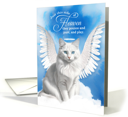 Pet Sympathy Loss of a Cat Turkish Angora Angel card (1928746)
