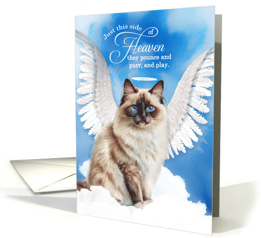 Pet Sympathy Loss of a Cat Birman Angel card (1928754)