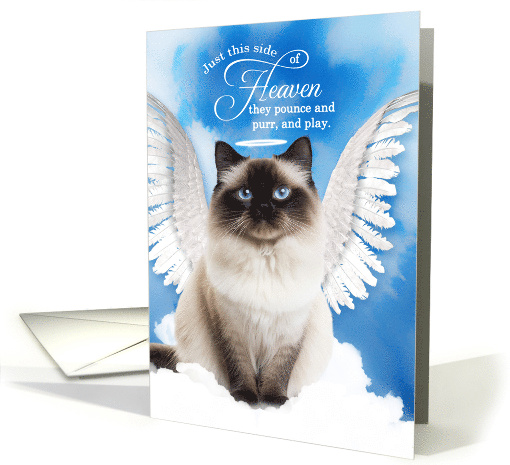 Pet Sympathy Loss of a Cat Himalayan Angel card (1929382)