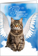 Pet Sympathy Loss of a Cat Japanese Bobtail Angel card