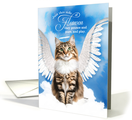 Pet Sympathy Loss of a Cat Ragamuffin Angel card (1930148)