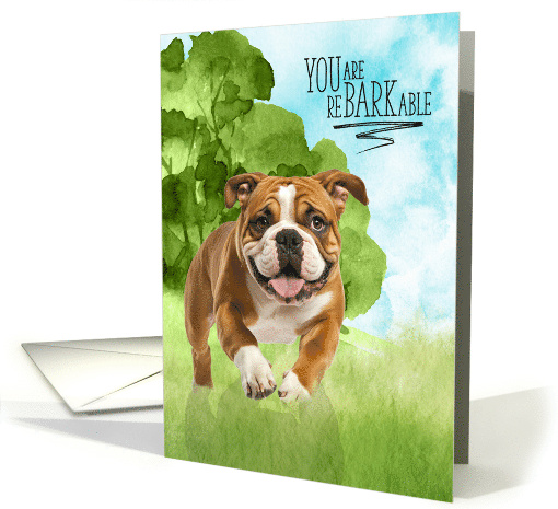 Congratulations reBARKable Bulldog in the Country card (1937680)