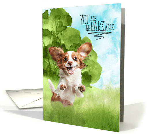 Congratulations reBARKable Cavalier King Charles Spaniel Dog card