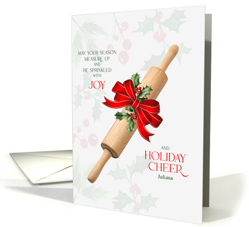 for Baker Measure Up and Sprinkled with Holiday Cheer with Name card