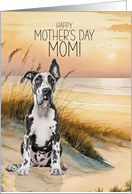 Mother&rsquo;s Day Great Dane Dog Beach Cove card